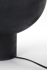 Elegant Black Wood Lamp Base, 33x55 cm