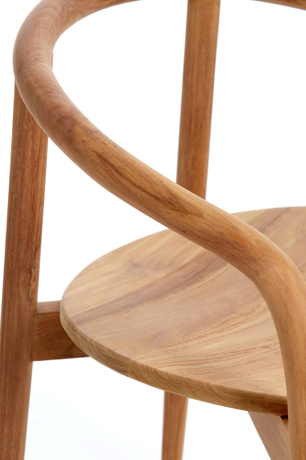 Natural Palca Wood Dining Chair - 59x53x74 cm