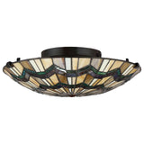 Alcott 2-Light Mission Style Flush Mount in Valiant Bronze