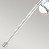 Barbour Polished Nickel Wall Sconce with White Shade