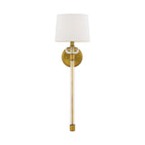 Barbour Weathered Brass Interior Wall Light