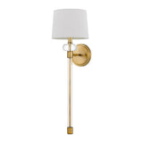 Barbour Weathered Brass Interior Wall Light