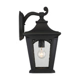 Mystic Black Bedford 1-Light Outdoor Wall Lantern