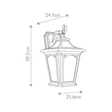 Bedford Classic Mystic Black Outdoor Wall Lantern