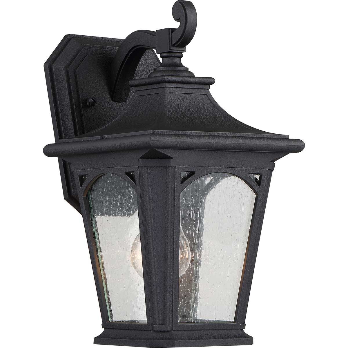 Mystic Black Bedford Wall Lantern - Classic Outdoor Lighting Fixture