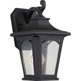 Mystic Black Bedford Wall Lantern - Classic Outdoor Lighting Fixture