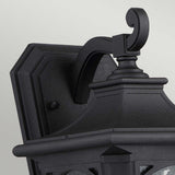 Mystic Black Bedford Wall Lantern - Classic Outdoor Lighting Fixture