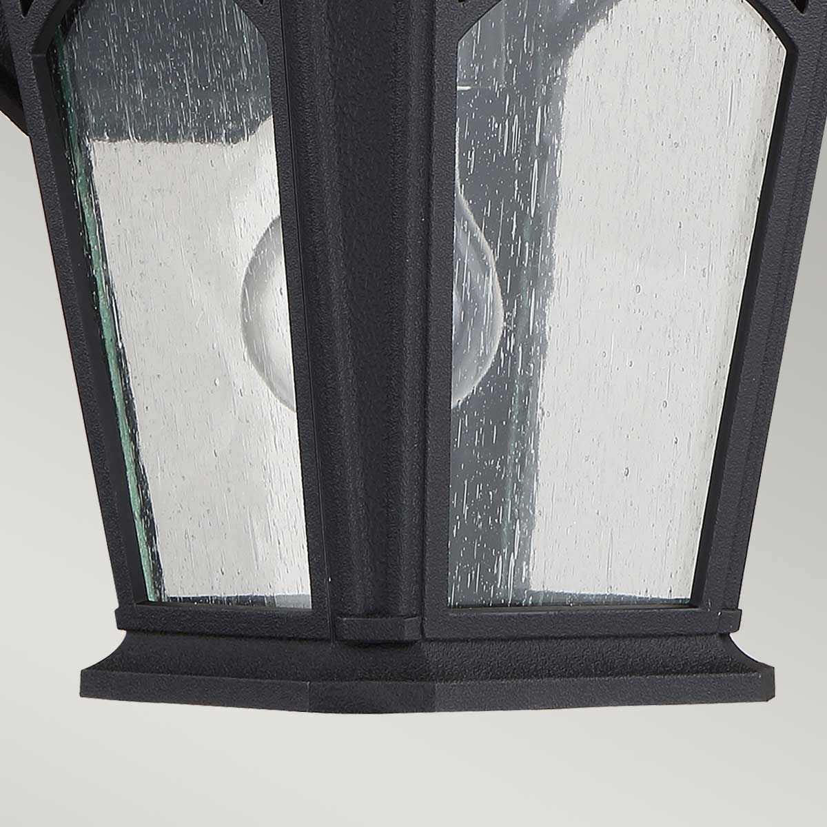 Mystic Black Bedford Wall Lantern - Classic Outdoor Lighting Fixture