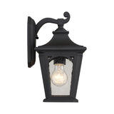 Mystic Black Bedford Wall Lantern - Classic Outdoor Lighting Fixture