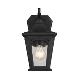 Mystic Black Bedford Wall Lantern - Classic Outdoor Lighting Fixture