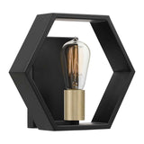 Bismarck Modern Geometric Wall Sconce in Earth Black