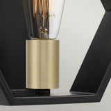 Bismarck Modern Geometric Wall Sconce in Earth Black
