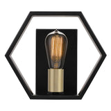 Bismarck Modern Geometric Wall Sconce in Earth Black