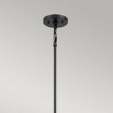 Bismarck Geometric 5-Light Earth Black Chandelier