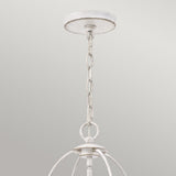 Bradbury Elegant Antique White Steel Pendant with Four Lights