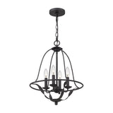 Grey Ash Bradbury Elegant 4-Light Interior Pendant Fixture