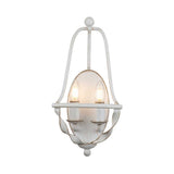 Bradbury Dual Sconce in Antique White Finish