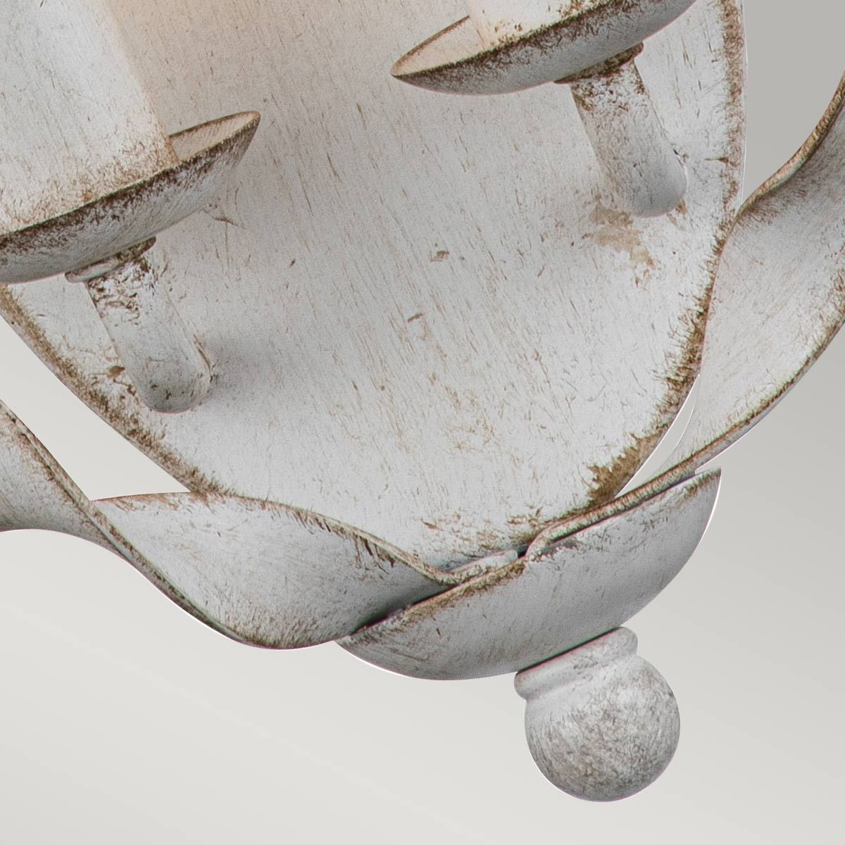 Bradbury Dual Sconce in Antique White Finish