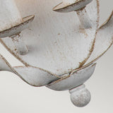 Bradbury Dual Sconce in Antique White Finish