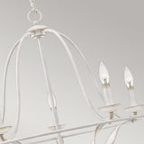 Bradbury Antique White 5-Light Elegant Chandelier