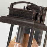 Byron Imperial Bronze Wall Lantern with Bevelled Glass