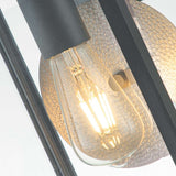 Byron Medium Graphite Wall Lantern with Pewter Reflector