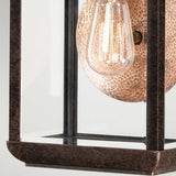 Byron Imperial Bronze Outdoor Wall Light with Tiffany Glass