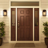 Byron Imperial Bronze Outdoor Wall Light with Tiffany Glass