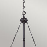 Cambridge Vintage Bronze Tiffany Glass 3-Light Interior Pendant