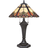 Cambridge Vintage Bronze Dual Light Tiffany Table Lamp
