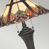 Cambridge Vintage Bronze Dual Light Tiffany Table Lamp