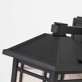 Cedar Point Rustic Black Outdoor Wall Lantern - Small