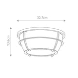 Elegant Opulence Flush Mount Light Fixture