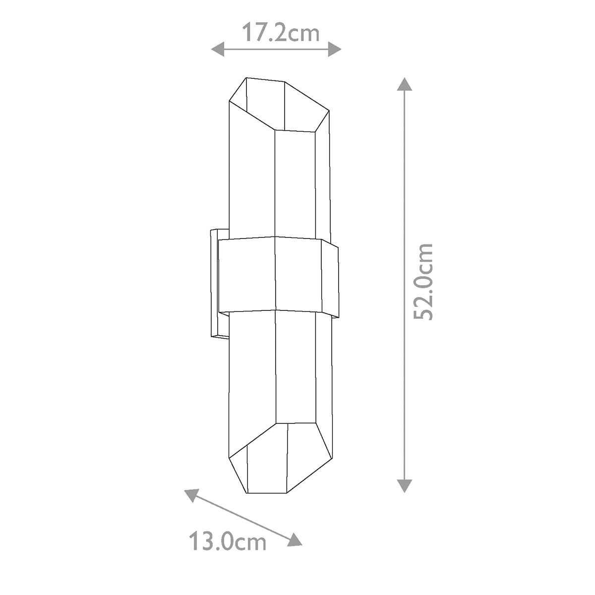 Contemporary Chasm LED Outdoor Wall Lantern - Matte Black with Wood Accent