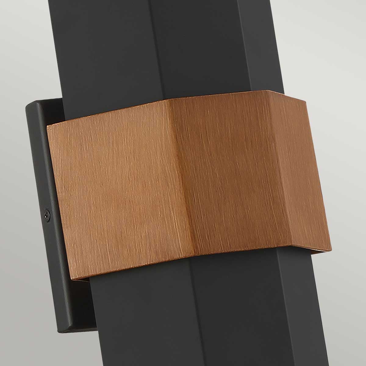 Chasm Modern Matte Black LED Outdoor Wall Lantern