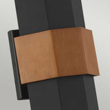 Chasm Modern Matte Black LED Outdoor Wall Lantern