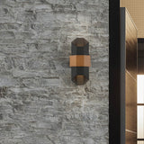 Chasm Modern Matte Black LED Outdoor Wall Lantern