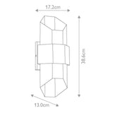 Chasm Modern Matte Black LED Outdoor Wall Lantern