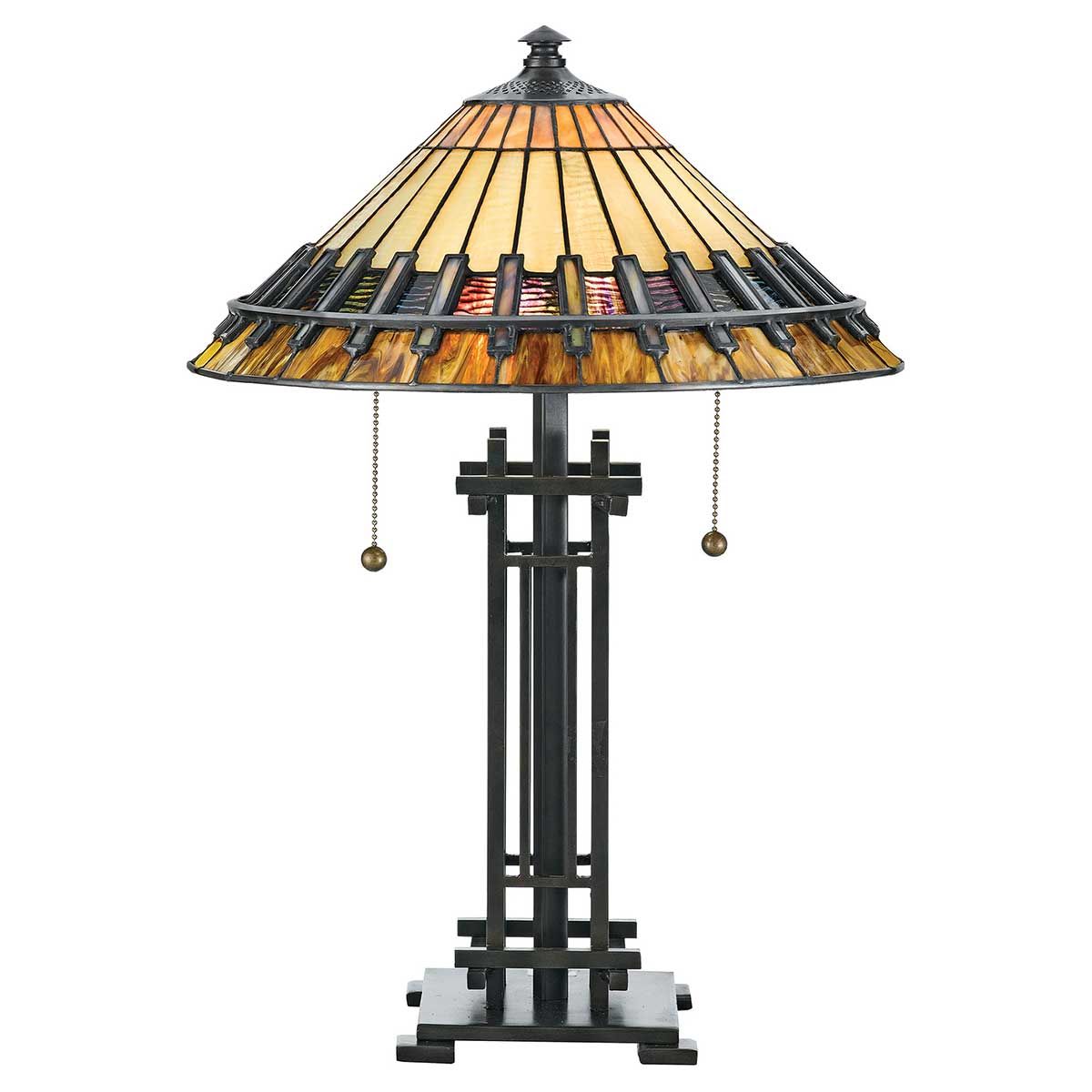 Chastain Vintage Arts & Crafts Tiffany-Style Table Lamp