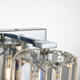 Elegant Crystal Gleam Wall Light - Polished Chrome Finish