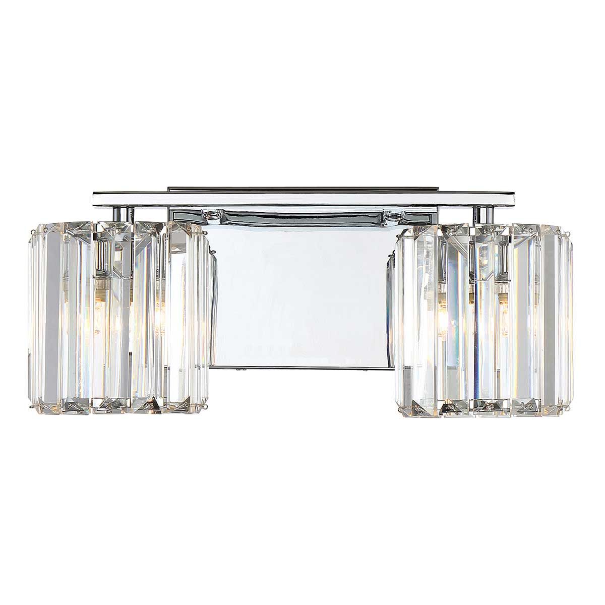 Elegant Divine 2-Light Crystal Wall Sconce
