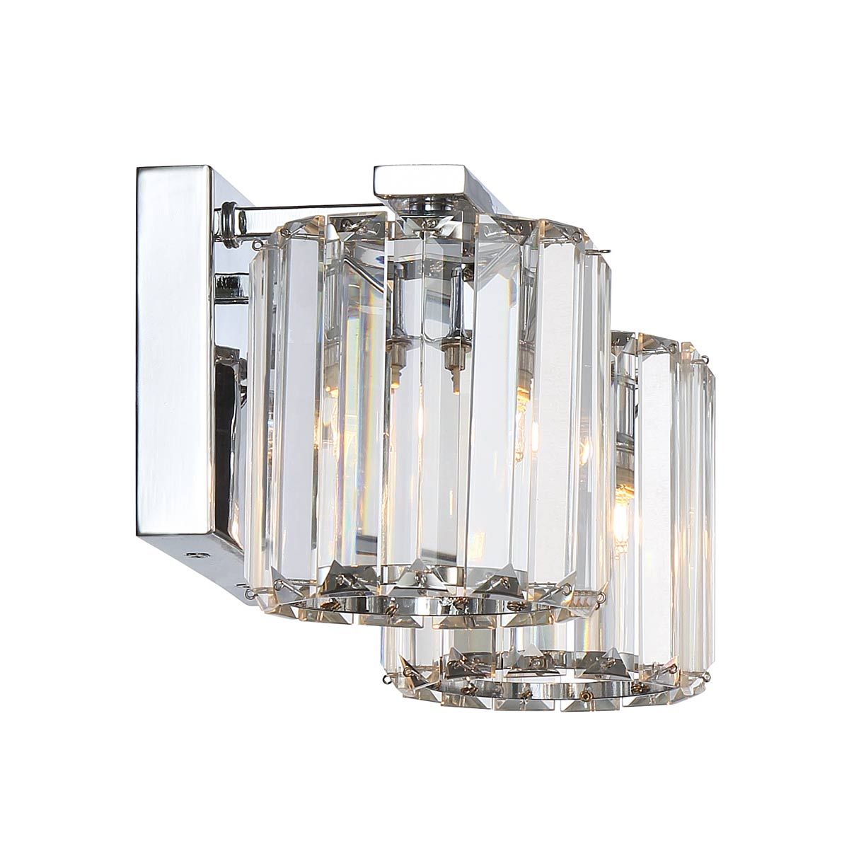 Elegant Divine 2-Light Crystal Wall Sconce