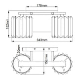 Elegant Divine 2-Light Crystal Wall Sconce