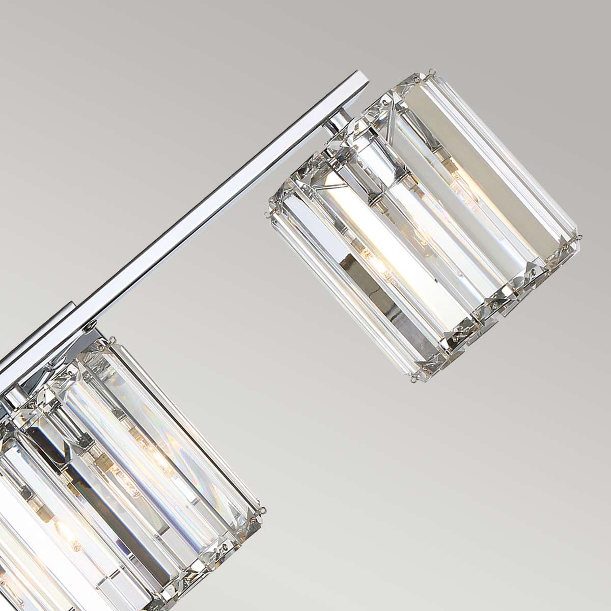 Radiant Elegance Tri-Light Wall Fixture