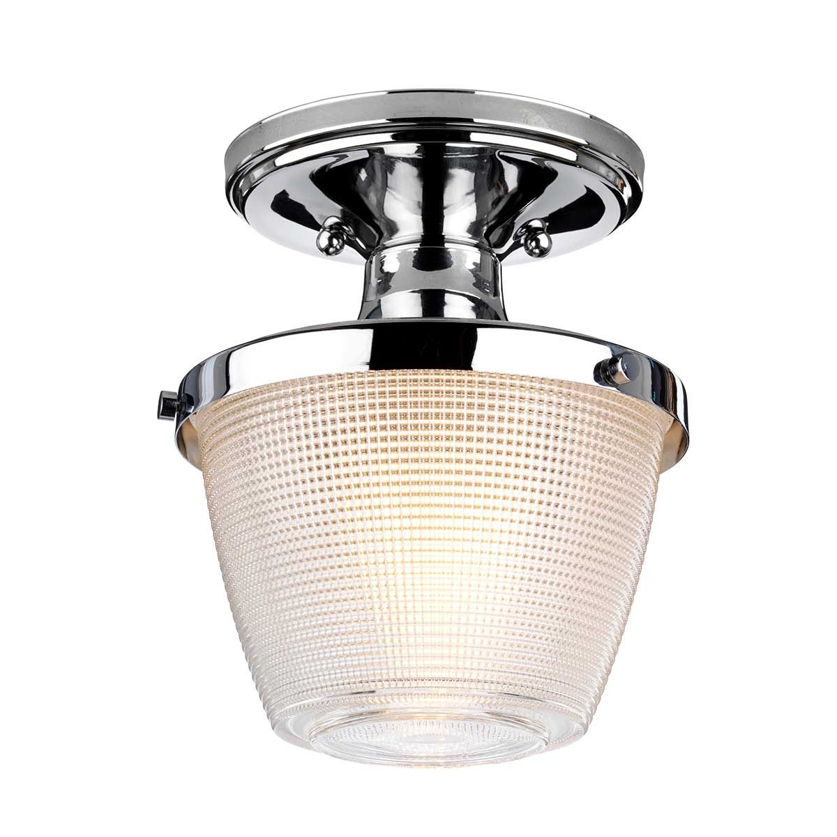 Dublin Polished Chrome Bathroom Ceiling Light