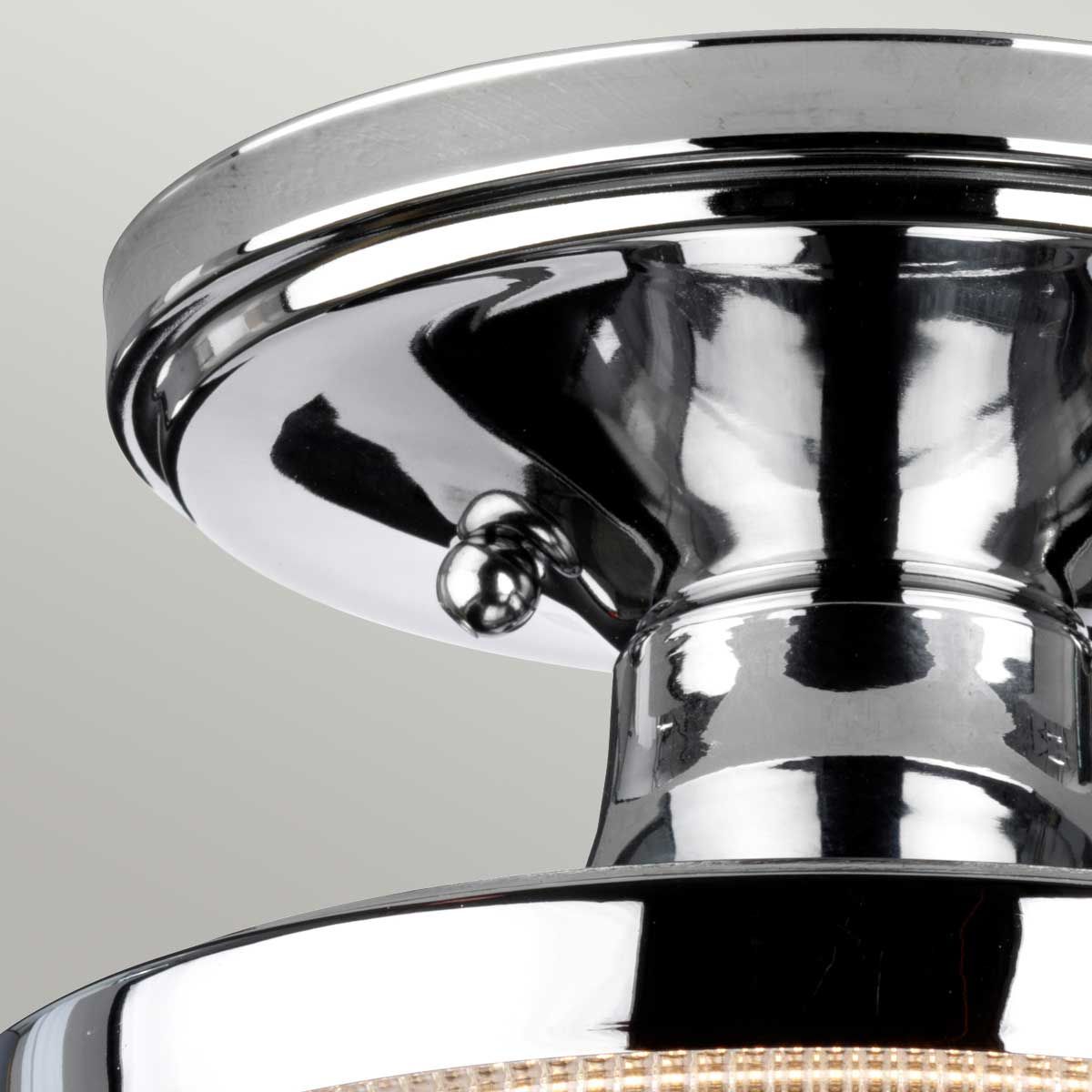 Dublin Polished Chrome Bathroom Ceiling Light