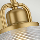 Dublin Single Light Bathroom Sconce - Elegant Brass Finish