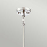 Emery Vintage Barber Shop Pendant Light in Polished Imperial Silver