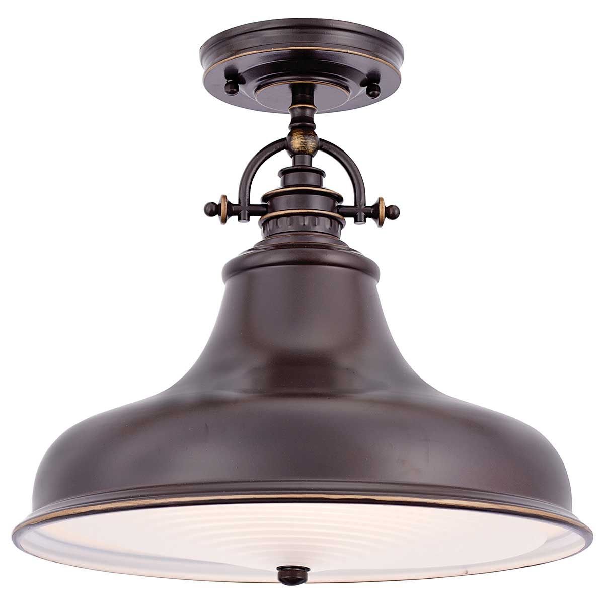 Emery Vintage Palladian Bronze Barber Ceiling Pendant Light