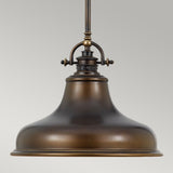 Emery Vintage Palladian Bronze Barber Ceiling Pendant Light